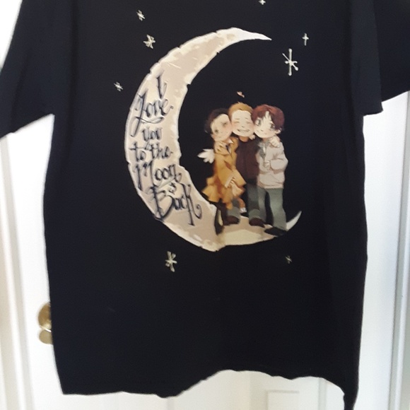 3/$15  Women's I Love you To The Moon & Back V Neck T Shirt XL - Picture 6 of 8